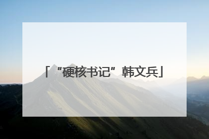 “硬核书记”韩文兵