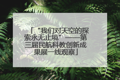 “我们对天空的探索永无止境”——第三届民航科教创新成果展一线观察