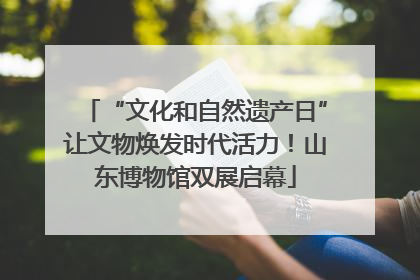 “文化和自然遗产日”让文物焕发时代活力！山东博物馆双展启幕