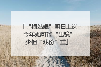 “梅姑娘”明日上岗 今年她可能“出镜”少但“戏份”重