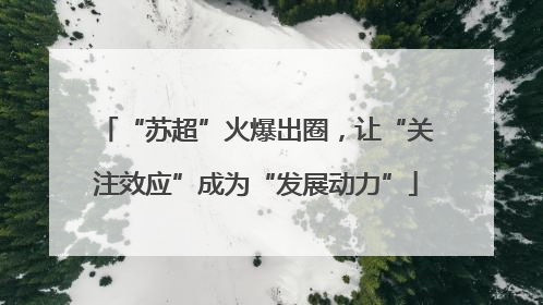 “苏超”火爆出圈，让“关注效应”成为“发展动力”