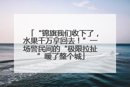 “锦旗我们收下了，水果千万拿回去！”一场警民间的“极限拉扯”暖了整个城