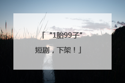 “1胎99子”短剧，下架！