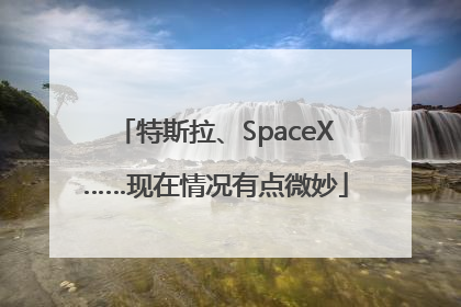 特斯拉、SpaceX……现在情况有点微妙