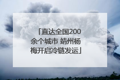 直达全国200余个城市 靖州杨梅开启冷链发运