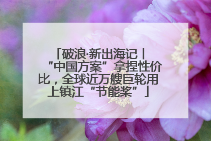 破浪·新出海记丨 “中国方案”拿捏性价比，全球近万艘巨轮用上镇江“节能桨”