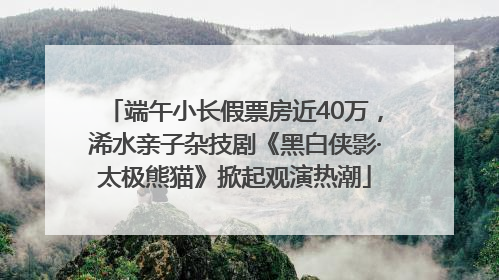 端午小长假票房近40万，浠水亲子杂技剧《黑白侠影·太极熊猫》掀起观演热潮