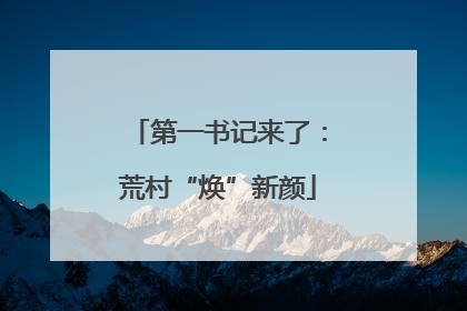 第一书记来了：荒村“焕”新颜