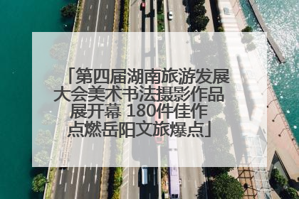 第四届湖南旅游发展大会美术书法摄影作品展开幕 180件佳作点燃岳阳文旅爆点