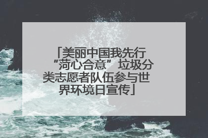 美丽中国我先行 “菏心合意”垃圾分类志愿者队伍参与世界环境日宣传