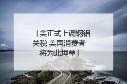 美正式上调钢铝关税 美国消费者将为此埋单