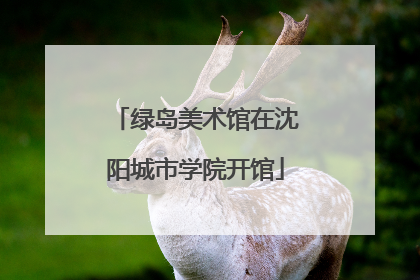 绿岛美术馆在沈阳城市学院开馆