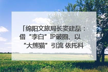 绵阳文旅局长窦建磊：借“李白”IP破圈、以“大熊猫”引流 依托科技优势绽放城市文旅魅力｜文旅局长说