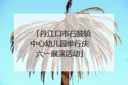 丹江口市石鼓镇中心幼儿园举行庆六一展演活动