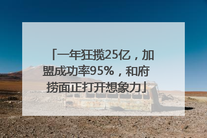 一年狂揽25亿，加盟成功率95%，和府捞面正打开想象力