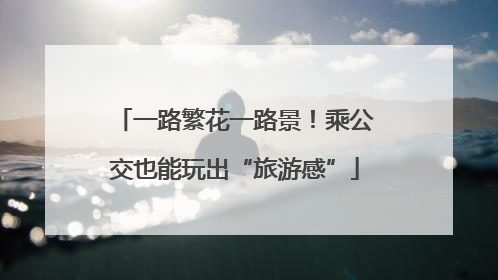 一路繁花一路景！乘公交也能玩出“旅游感”
