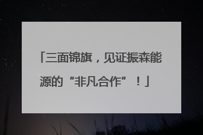 三面锦旗，见证振森能源的“非凡合作”！