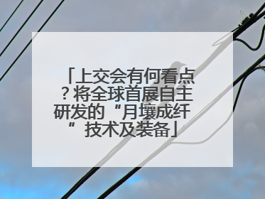 上交会有何看点？将全球首展自主研发的“月壤成纤”技术及装备