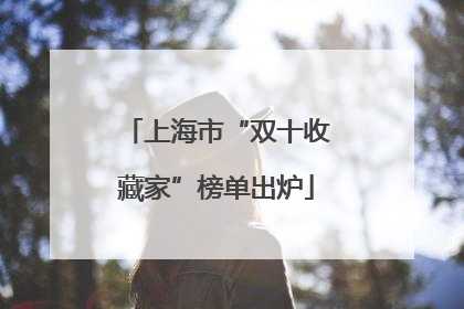 上海市“双十收藏家”榜单出炉