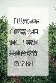 世界冠军白雨露亮相铜仁！莞铜共建台球特色学校
