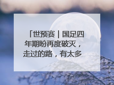 世预赛｜国足四年期盼再度破灭，走过的路，有太多的“意难平”