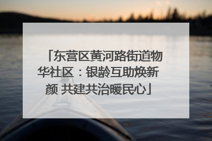 东营区黄河路街道物华社区：银龄互助焕新颜 共建共治暖民心