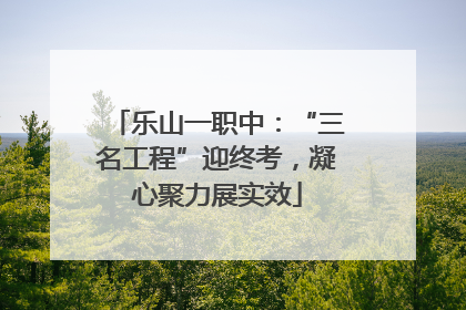 乐山一职中：“三名工程”迎终考，凝心聚力展实效
