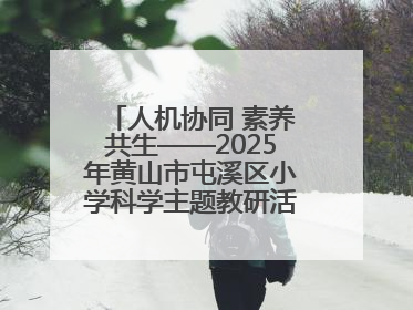 人机协同 素养共生——2025年黄山市屯溪区小学科学主题教研活动纪实