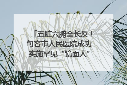 五脏六腑全长反！句容市人民医院成功实施罕见“镜面人”肝癌根治术