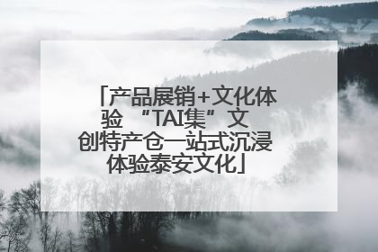产品展销+文化体验 “TAI集”文创特产仓一站式沉浸体验泰安文化