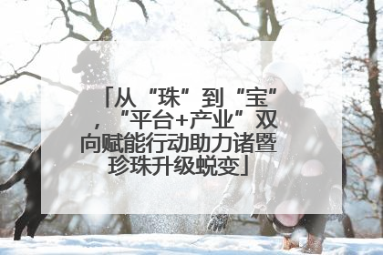 从“珠”到“宝”，“平台+产业”双向赋能行动助力诸暨珍珠升级蜕变