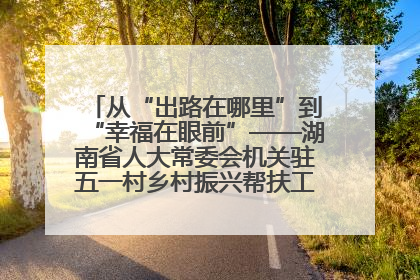 从“出路在哪里”到“幸福在眼前”——湖南省人大常委会机关驻五一村乡村振兴帮扶工作队书写振兴答卷