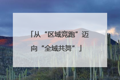 从“区域竞跑”迈向“全域共舞”