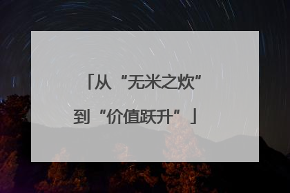 从“无米之炊”到“价值跃升”