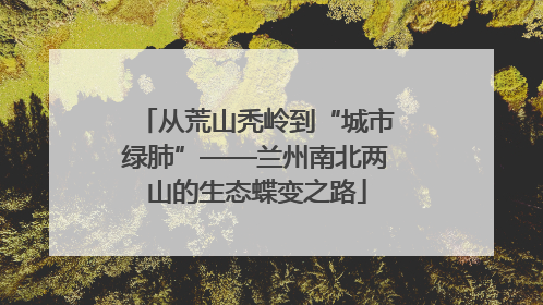 从荒山秃岭到“城市绿肺”——兰州南北两山的生态蝶变之路