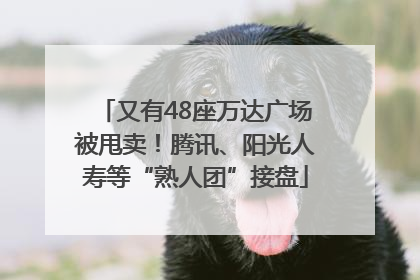 又有48座万达广场被甩卖！腾讯、阳光人寿等“熟人团”接盘