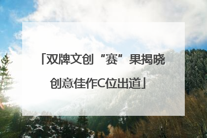 双牌文创“赛”果揭晓 创意佳作C位出道