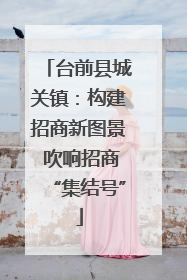 台前县城关镇：构建招商新图景 吹响招商“集结号”