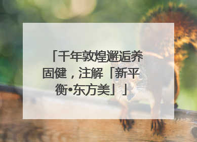千年敦煌邂逅养固健，注解「新平衡•东方美」