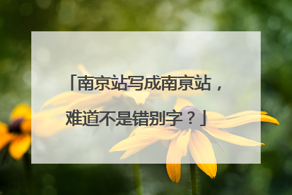 南京站写成南亰站，难道不是错别字？