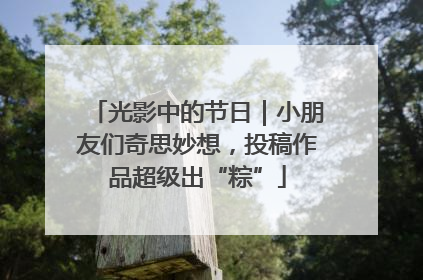 光影中的节日｜小朋友们奇思妙想，投稿作品超级出“粽”