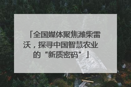 全国媒体聚焦潍柴雷沃，探寻中国智慧农业的“新质密码”