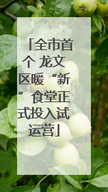 全市首个 龙文区暖“新”食堂正式投入试运营