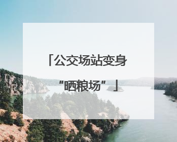 公交场站变身“晒粮场”