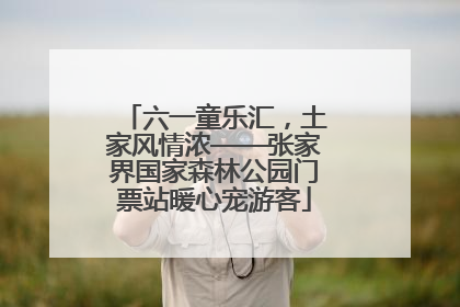 六一童乐汇，土家风情浓——张家界国家森林公园门票站暖心宠游客