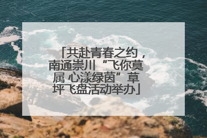 共赴青春之约，南通崇川“飞你莫属 心漾绿茵”草坪飞盘活动举办