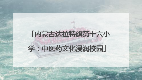 内蒙古达拉特旗第十六小学：中医药文化浸润校园