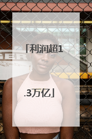 利润超1.3万亿