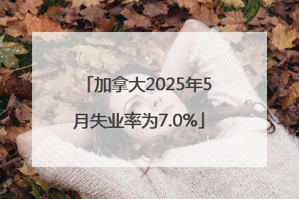 加拿大2025年5月失业率为7.0%