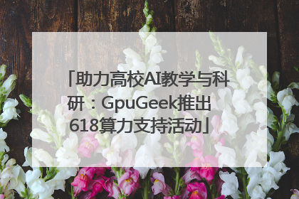 助力高校AI教学与科研：GpuGeek推出618算力支持活动